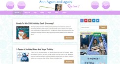 Desktop Screenshot of annagainandagainreviews.com